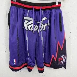 Just Don Men’s Size XXL Toronto Raptors 1998-99 Basketball Shorts